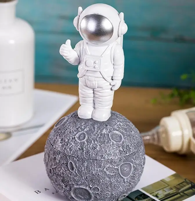 Креативная детская зубная коробка астронавт дизайн для детей подарочный органайзер для хранения коробки молочные зубы Детские Сувениры Смола Тип сохранения коробка ZL225 - Цвет: Белый