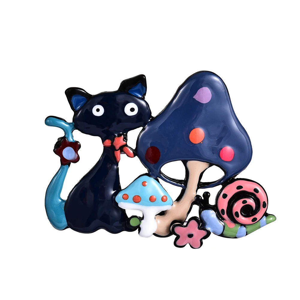 Cring Coco товары в Короткие поставки loveless Cat гриб Улитка Броши джинсовая рубашка