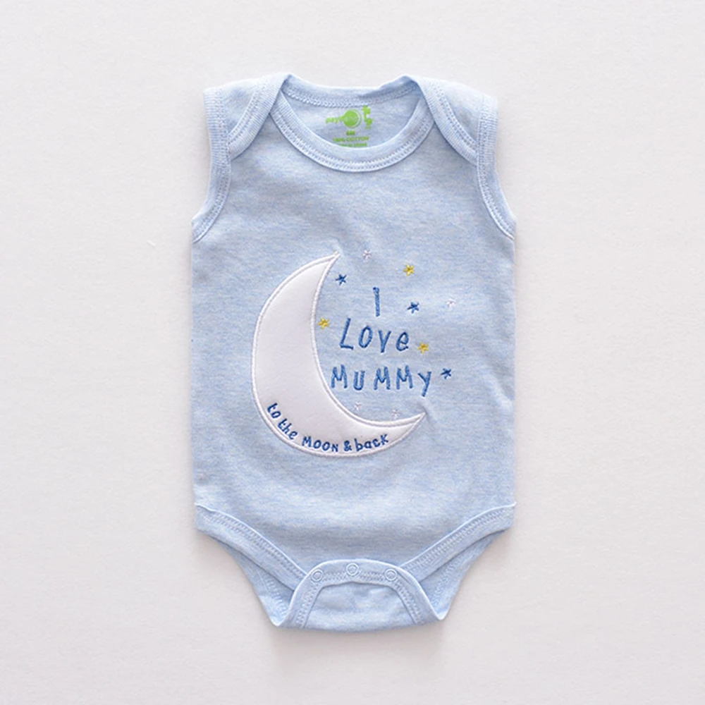 Новинка Детский комбинезон с коротким рукавом из хлопка принтом в виде кроликов