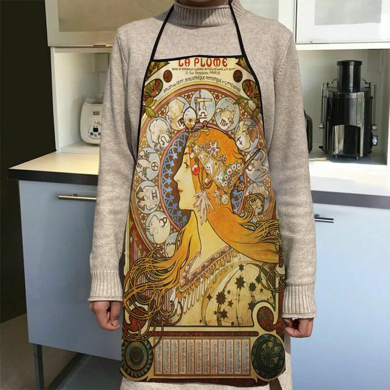 Новое поступление фартук Alphonse разных цветов Кухонные фартуки для женщин ткань