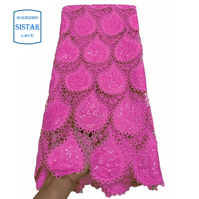 2020 пурпурная африканская кружевная ткань нигерийский гипюр шнур с блестками