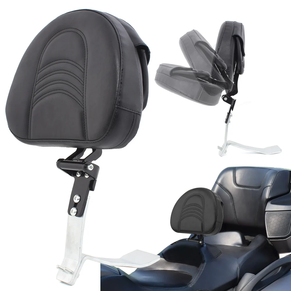 

Мотоцикл драйвер спинки Pad Rider спинка Регулируемый Чехол для хранения 3 полосы дизайн черный для Can-am Can Am Spyder RT 08-17