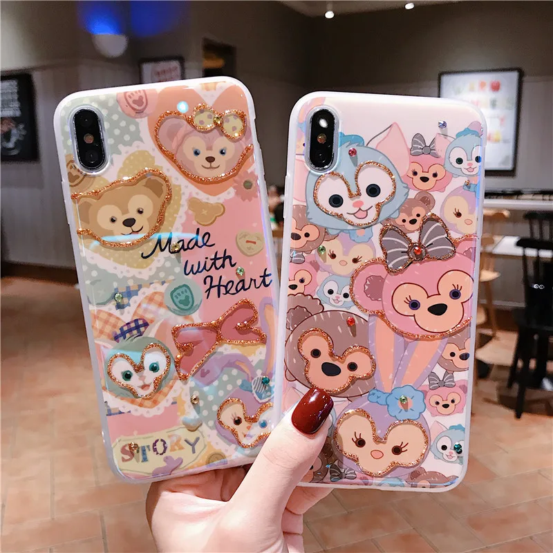 For iphone 11 pro Max Bling Sailor Moon Case X XR XS 6 7 8plus Cartoon Crayon Shin Chan soft TPU back cover |
