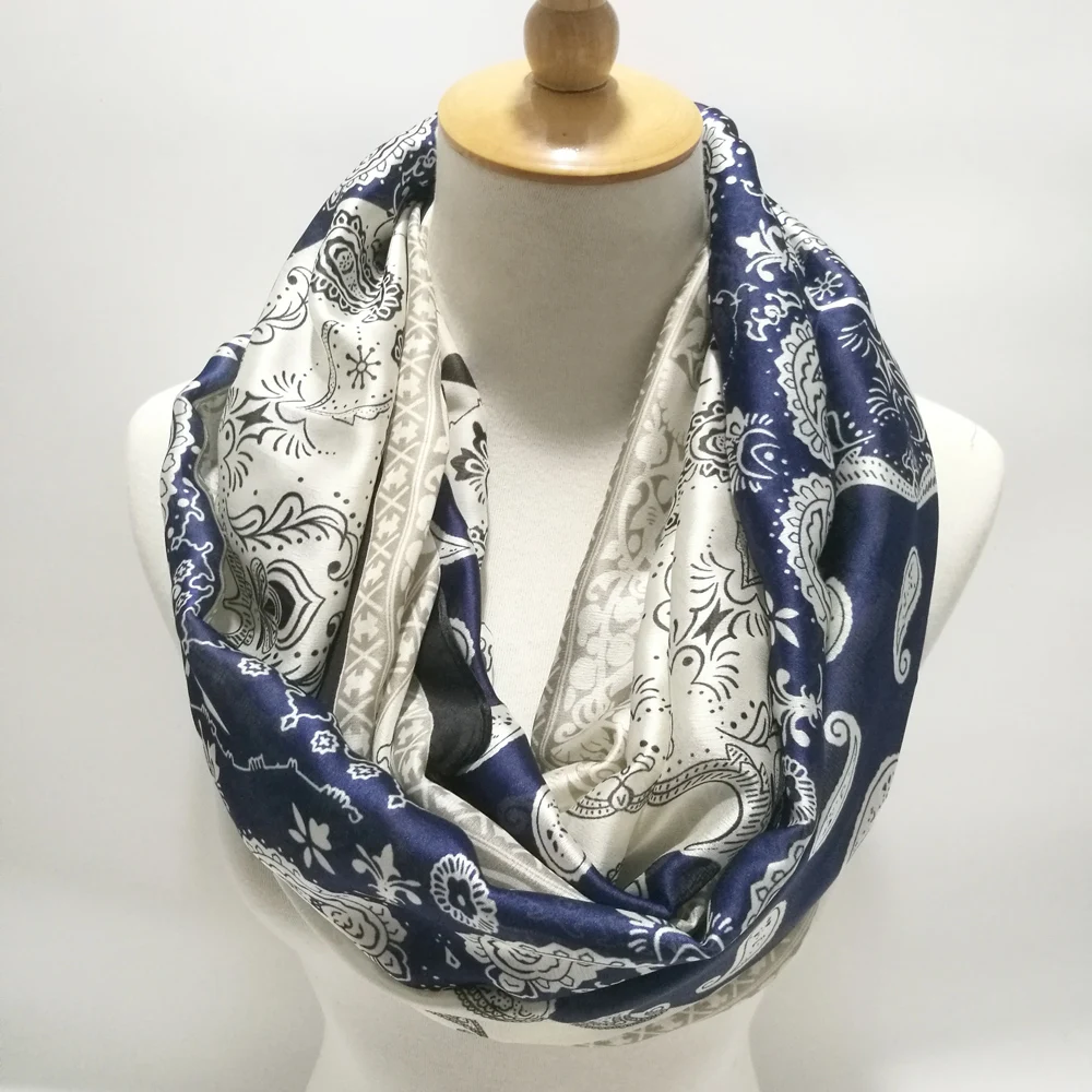 2020 осень зима в винтажном стиле женская обувь из чистого шелка шарф Элитный бренд