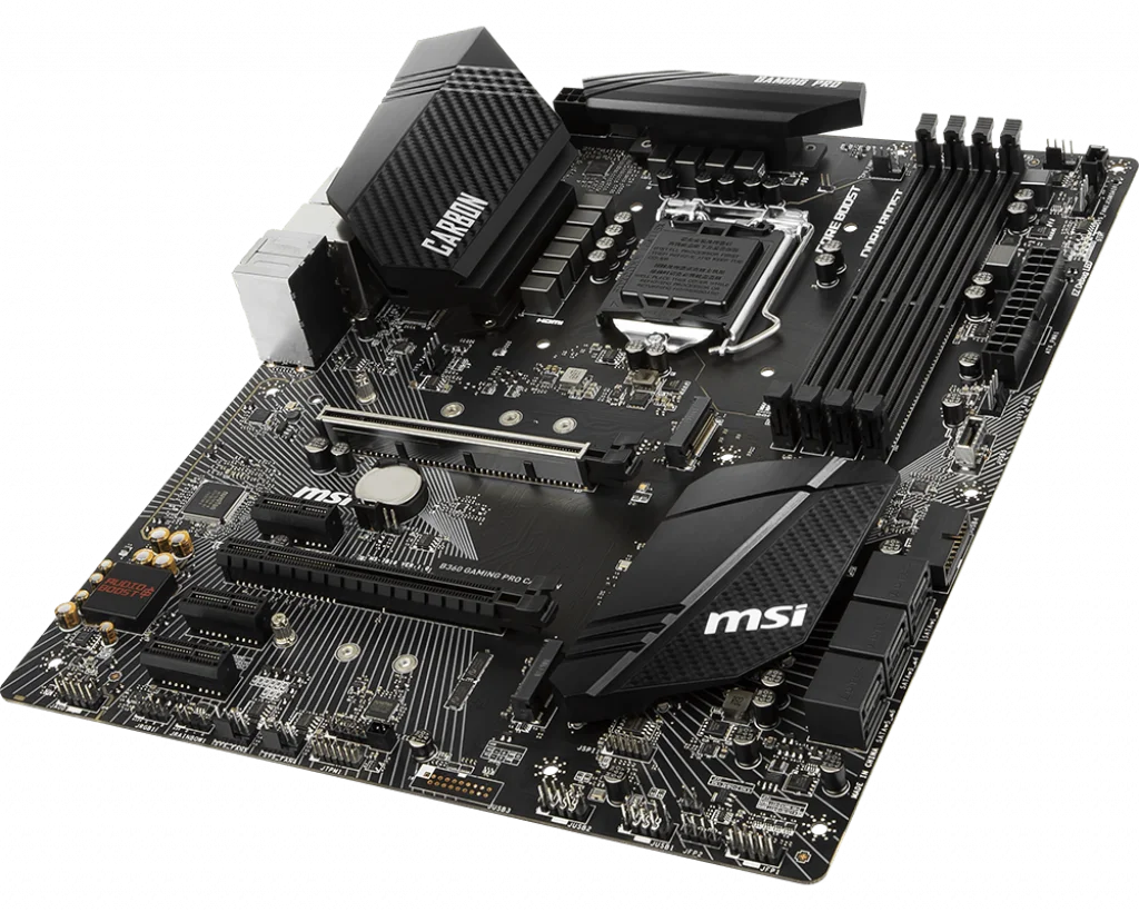 Новый MSI B360 GAMING PRO CARBON поддерживает Intel 8-го поколения®Ядро™Разъем LGA 1151 Память DDR4