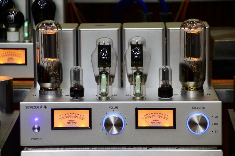 Hi Fi уровень лихорадка двойной источника питания быка 300B пуш ап 845 Серебро