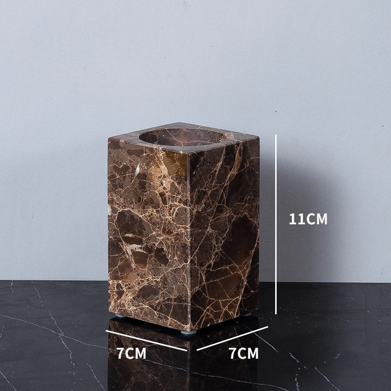 

Набор аксессуаров для ванной из натурального мрамора Emperador Dark