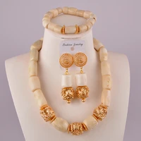 swell white coral beads nigerian wedding african beads jewelry set c21 38 02