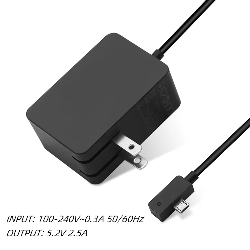 Usb-порт для зарядки 13 Вт 5,2 В 2.5A адаптер питания переменного тока зарядное устройство Шнур Замена для microsoft Surface 3 1623 1624 1645 зарядное устройство для планшета