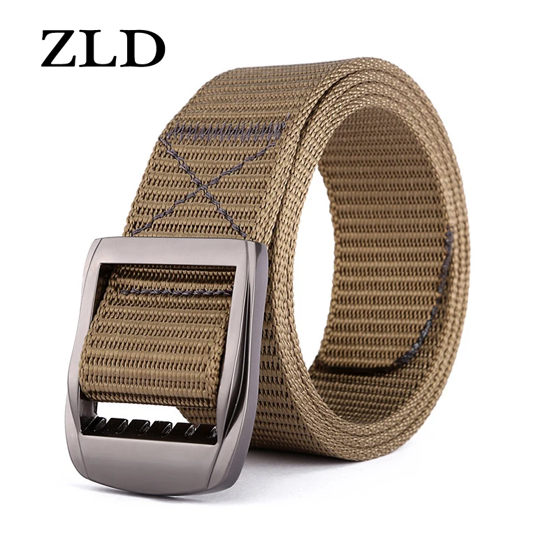 ZLD New fashion men alloy buckle quick-drying nylon belt student hypoallergenic canvas belt ladies casual smooth buckle wonmen