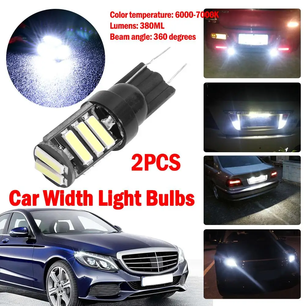 1 пара DC 12V автомобильный светодиодный светильник s W5W T10 7020 11SMD клиновидный