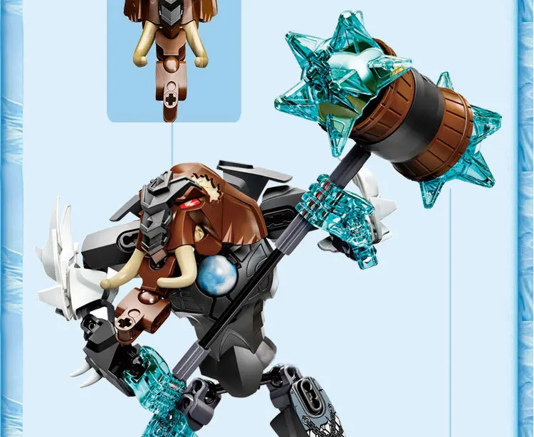 XSZ 815 4 72 шт Bionicle робот DIY Дети Строительный блок кирпич совместим с Bela Chimaed