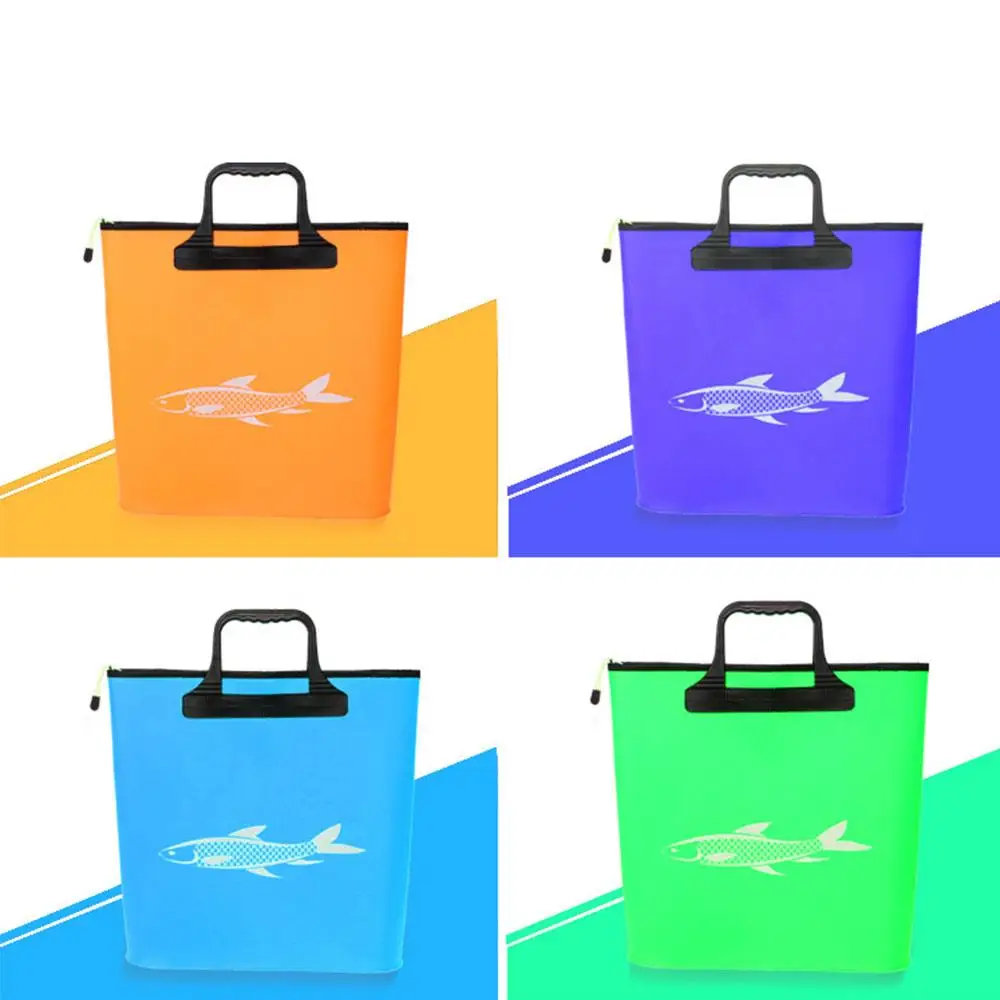 

Fish Portable EVA Fishing Bag Collapsible Fishing Bucket Live Fish Box Camping Water Container Pan Basin Tackle Storage Bag