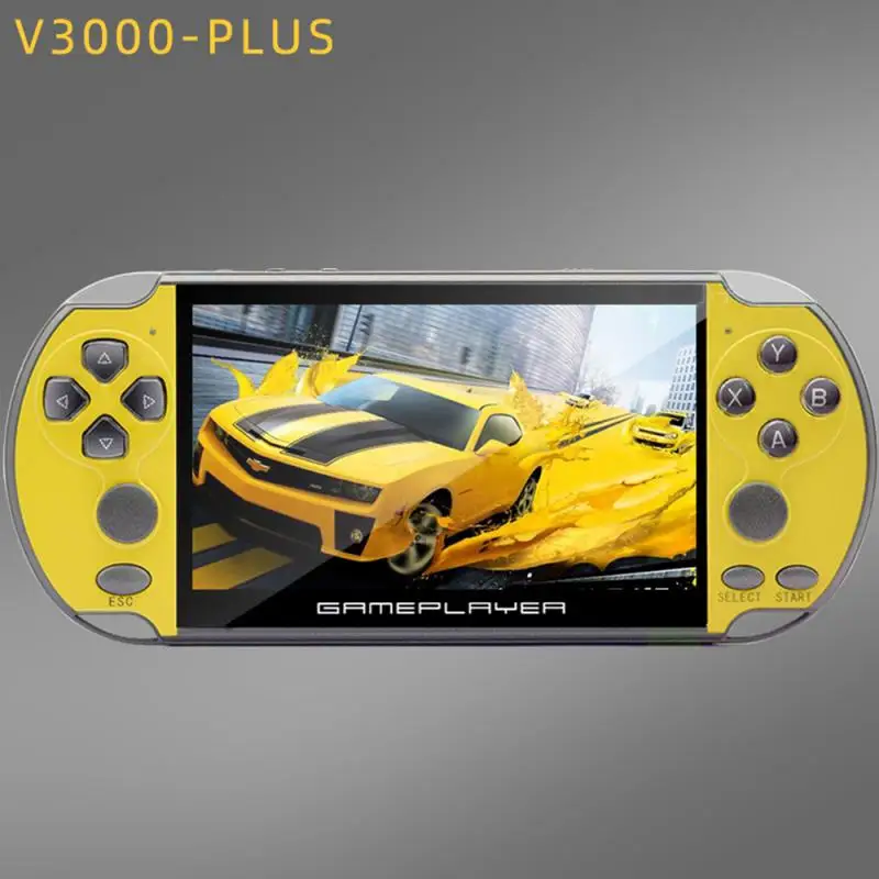 Новейший высокопрофильный Мультифункциональный V3000 PLUS 5,1 дюймов 8G 128 бит аркадная портативная игровая консоль для Psp встроенные 10000 игры