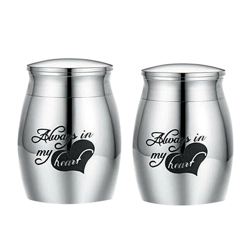 2pcs Mini Urns for Ashes Cremation Memorial Small Keepsake Ash Container Jar | Pet Caskets &amp