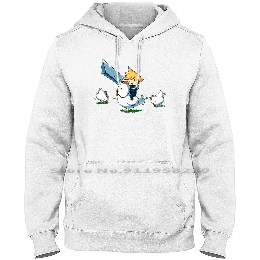 

Mighty Hero Atop A Chicken Hoodie Sweater Big Size Cotton Cartoon Chicken Gamers Movie Chick Gamer Chic Hero Game Chi Ick Op
