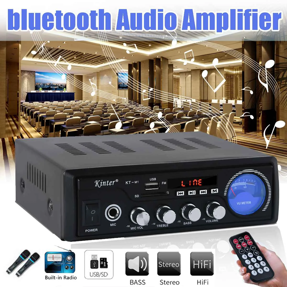 HIFI bluetooth усилитель мощности цифровые аудио усилители для дома автомобиля