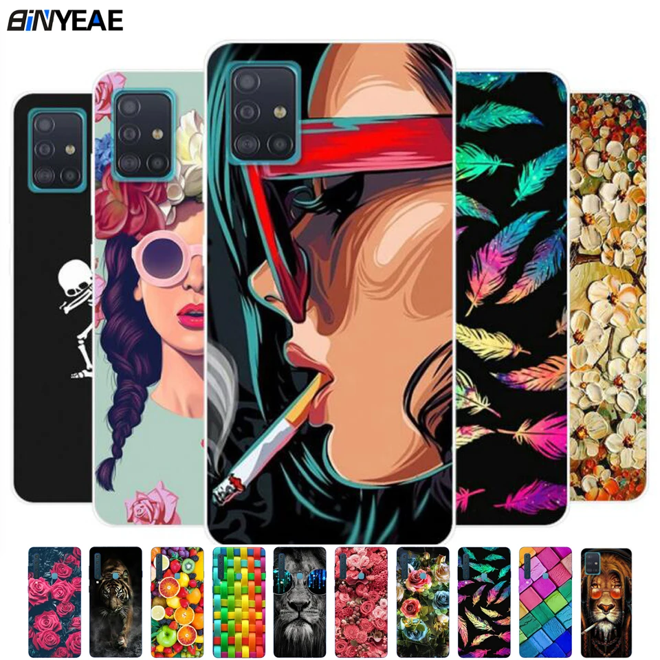 Чехол для Samsung Galaxy A51 A71 силиконовый мягкий чехол из ТПУ телефона A 51 71