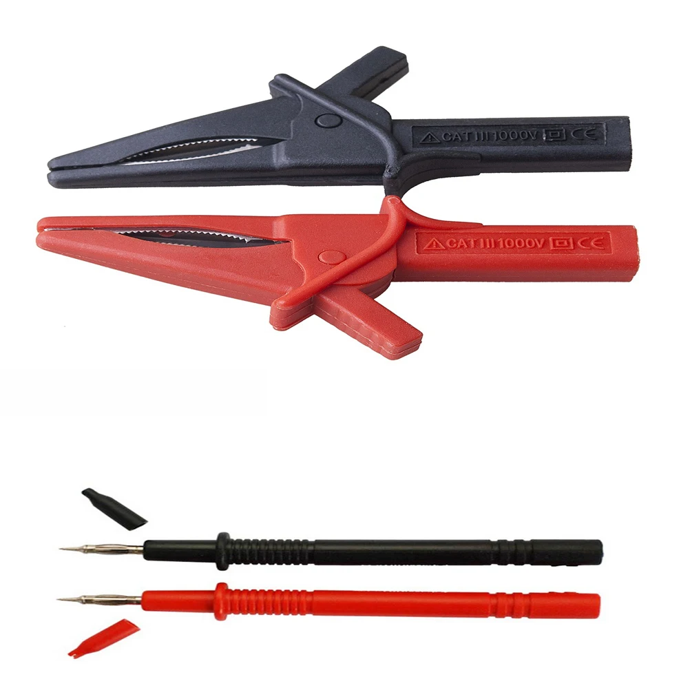 

HT18A/HT19​ Digital Oscilloscope Multimeter Alligator Clip/Probe Cable Test Probe Clips Automotive Repair Tool Accessories