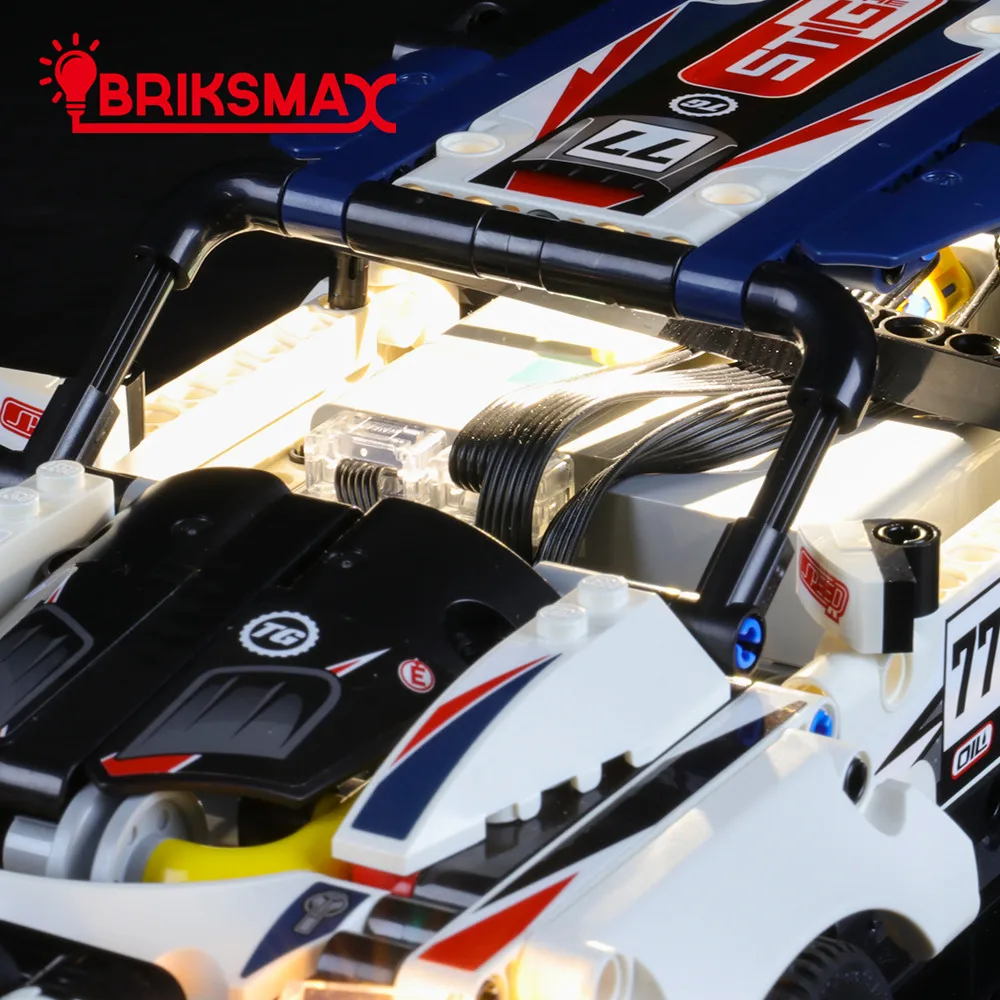 Комплект светодисветильник BriksMax для 42109 года управляемый приложением Верхняя