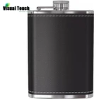 Визуальный сенсорный экран 8oz Портативный Нержавеющаясталь плоская фляжка бутылка алкоголя путешествия алкоголь Виски Ликер бутылка флакон мужской небольшой мини