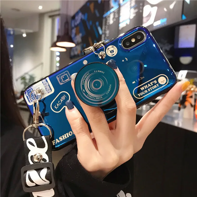 Phone Case for Oneplus 7 Pro One Plus 5T Silicone Cute Camera Grip Stand Holder Cover 5 T 6T 6 |