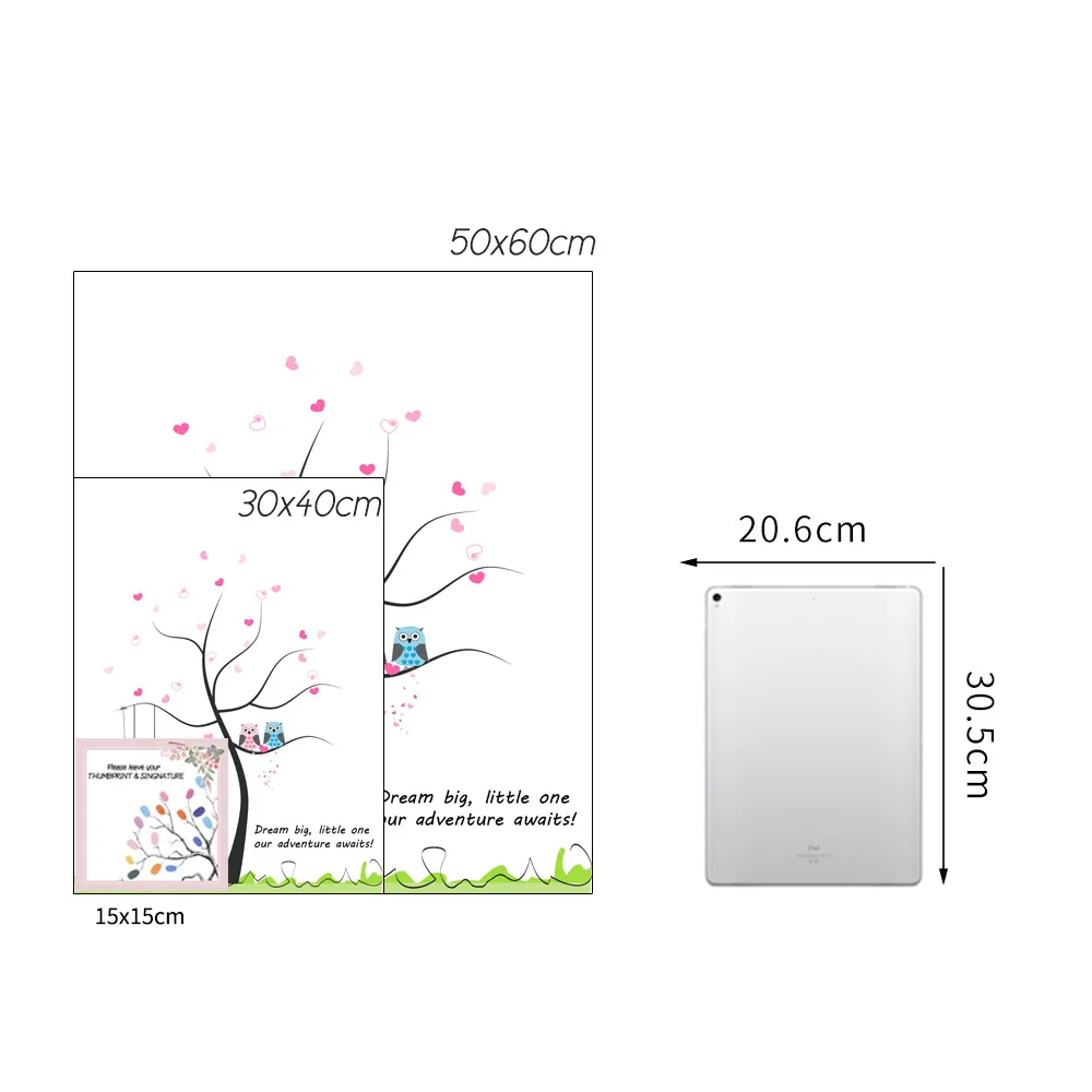 Новые Свадебные принадлежности стол Свадебный знак креативный отпечаток пальца