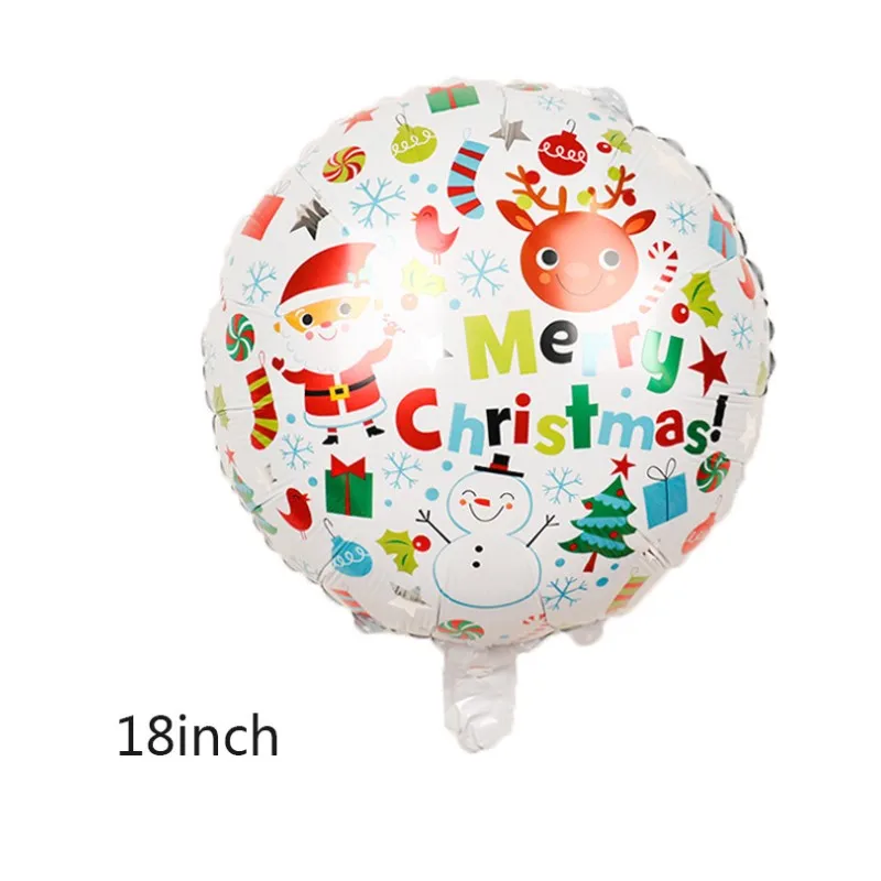 21 Merry Christmas party hotel mall Christmas birthday party celebration decoration Christmas balloon set balloon - Цвет: 21