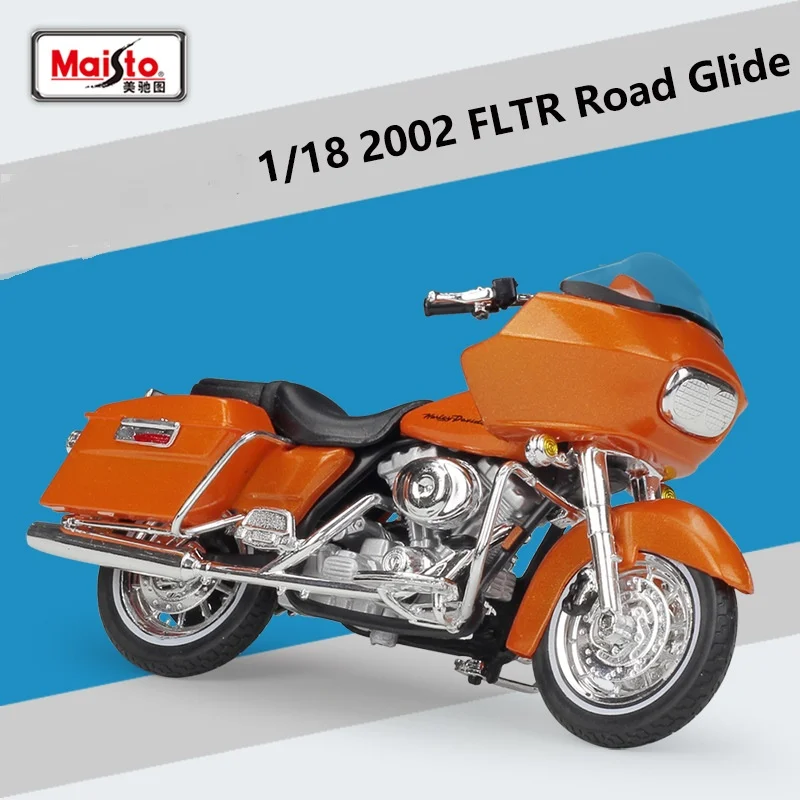 

Maisto 1:18 2002 Halley Fltr Road Glide Simulation Model Motorcycle