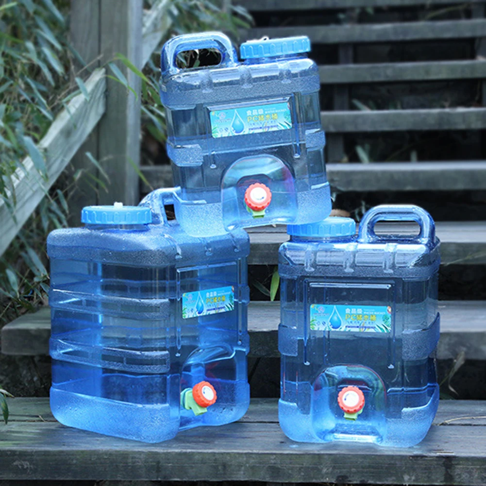 

Портативное уличное ведро для воды, бак для воды для кемпинга, пикника, походов, вождения автомобиля, контейнер с краном