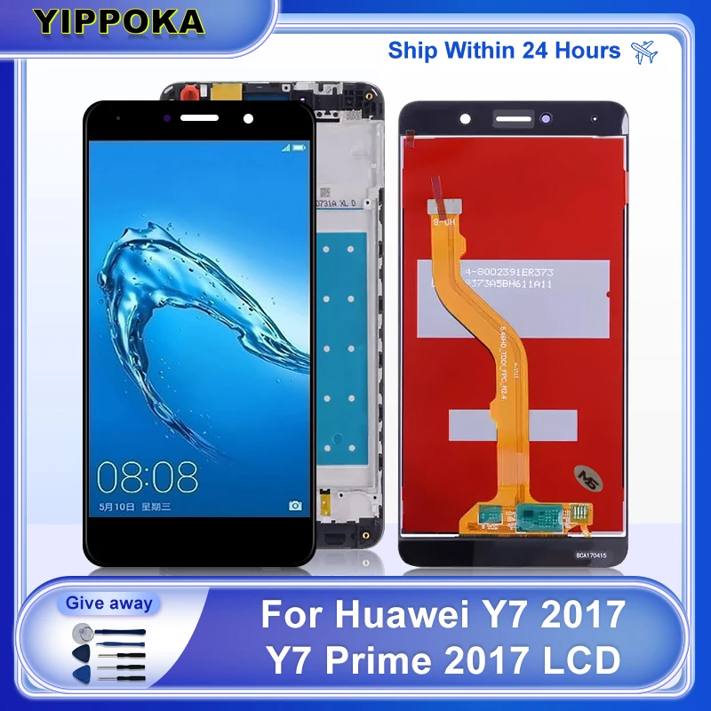 ЖК-дисплей 5 дюйма для Huawei Y7 2017 Enjoy 7 Plus сенсорные запасные части Prime дисплей TRT- TL00 LX1