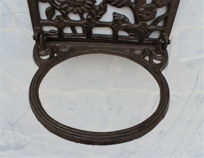 Чугунный настенный держатель для горшков растений цветов плантатор подставка