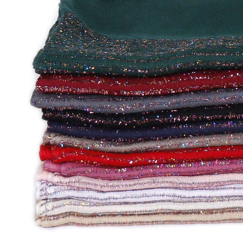 10pcs/lot Wholesale Plain Women Cotton Scarf Shiny Sparkling Muslim Hijabs Shawls Turban Head Wraps Scarves Long Pashmina | Аксессуары