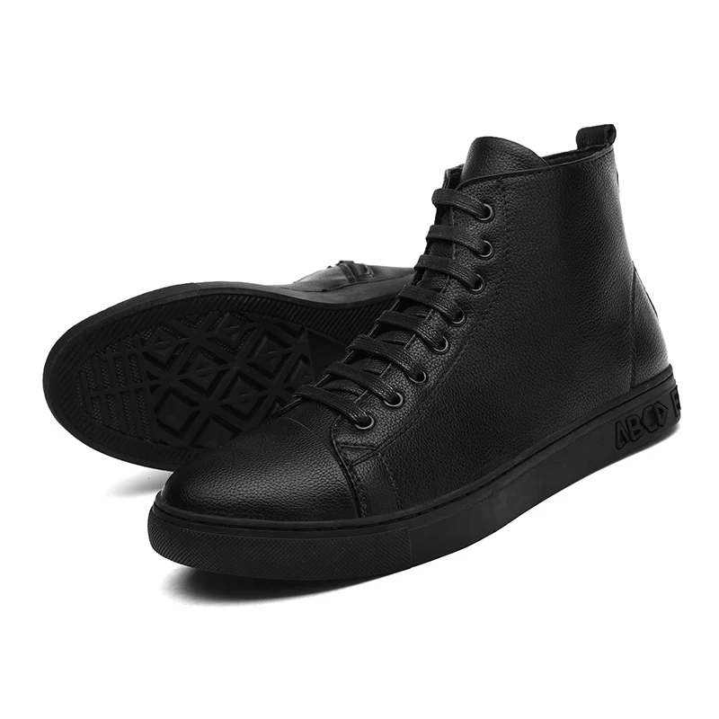 Мужские брендовые ботинки из натуральной кожи удобные уличные Нескользящие