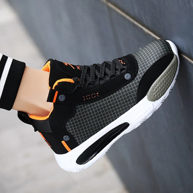 

Fashion Kids Sneakers Comfortable Air Cushion Basketball Shoes Big Size For Children School Running Sports Trainers Toddlers Boy
