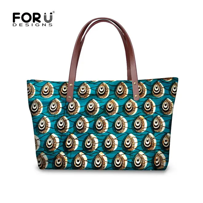 T0433AL FORUDESIGNS/2 шт./компл. Для женщин Сумки& кошелек женская кожаная обувь в африканском стиле традиционной печати, сумки с высокой ручкой, для женщин, сумка через плечо, сумка тоут - Цвет: T0433AL