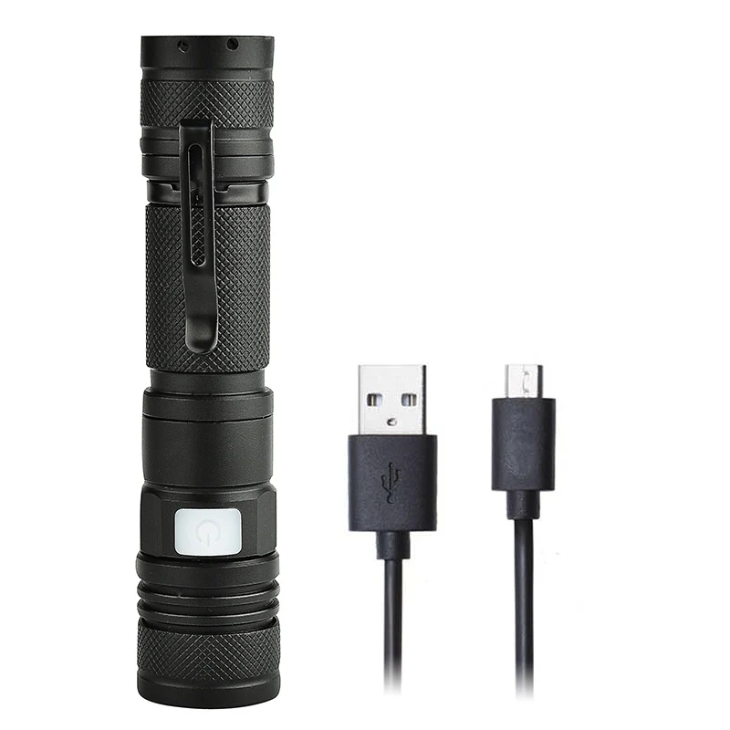 Option A Litwod Z201301 XM-L2 U3 Micro USB Перезаряжаемый светодиодный фонарик масштабируемый 5 режимов Переключатель алюминиевый фонарь фонарик факел - Испускаемый цвет: Option A