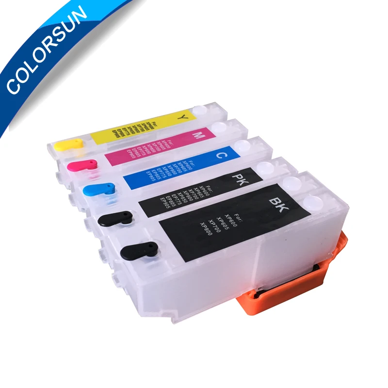 Многоразовые чернильные картриджи для Epson XP600 XP700 XP800 XP510 XP610 XP710 XP620 XP820 картридж с