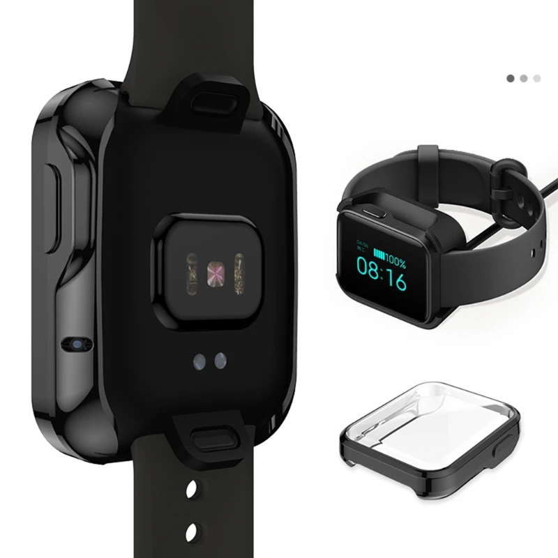 Anti-scratch TPU Watch Case Screen Protective Cover for -Xiaomi Mi Watch Lite Redmi Watch Smart Watch Accessories