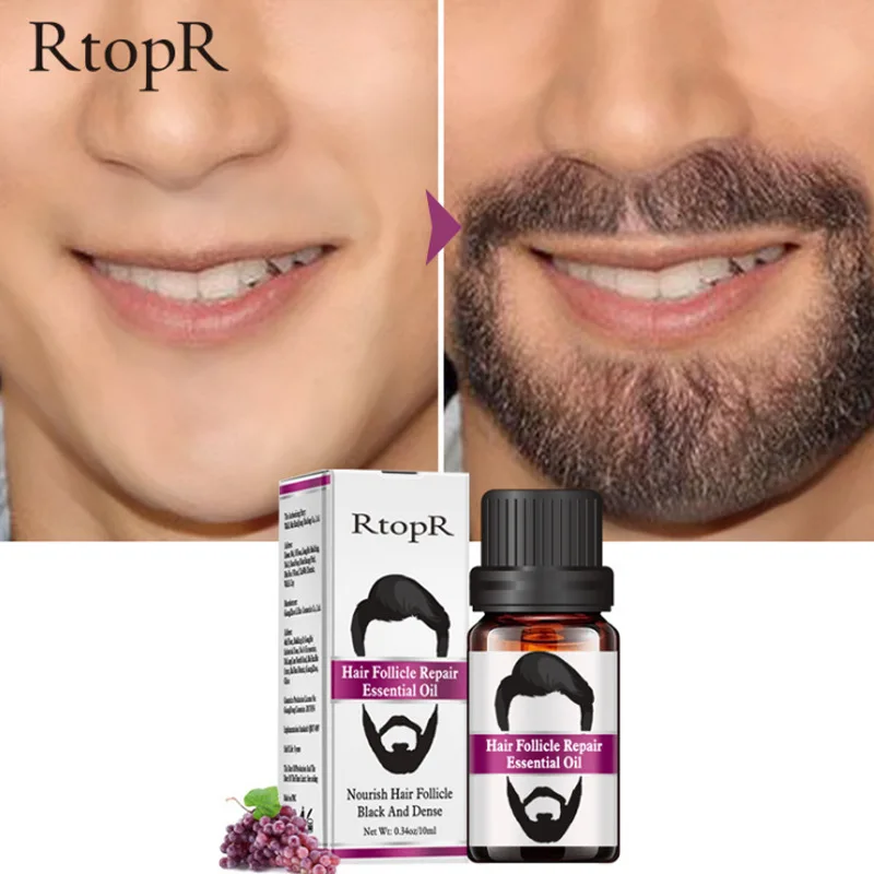 

100% Natural para el crecimiento del vello Facial, aceite esencial para la barba, productos de aseo para hombres, 30ML, TSLM2
