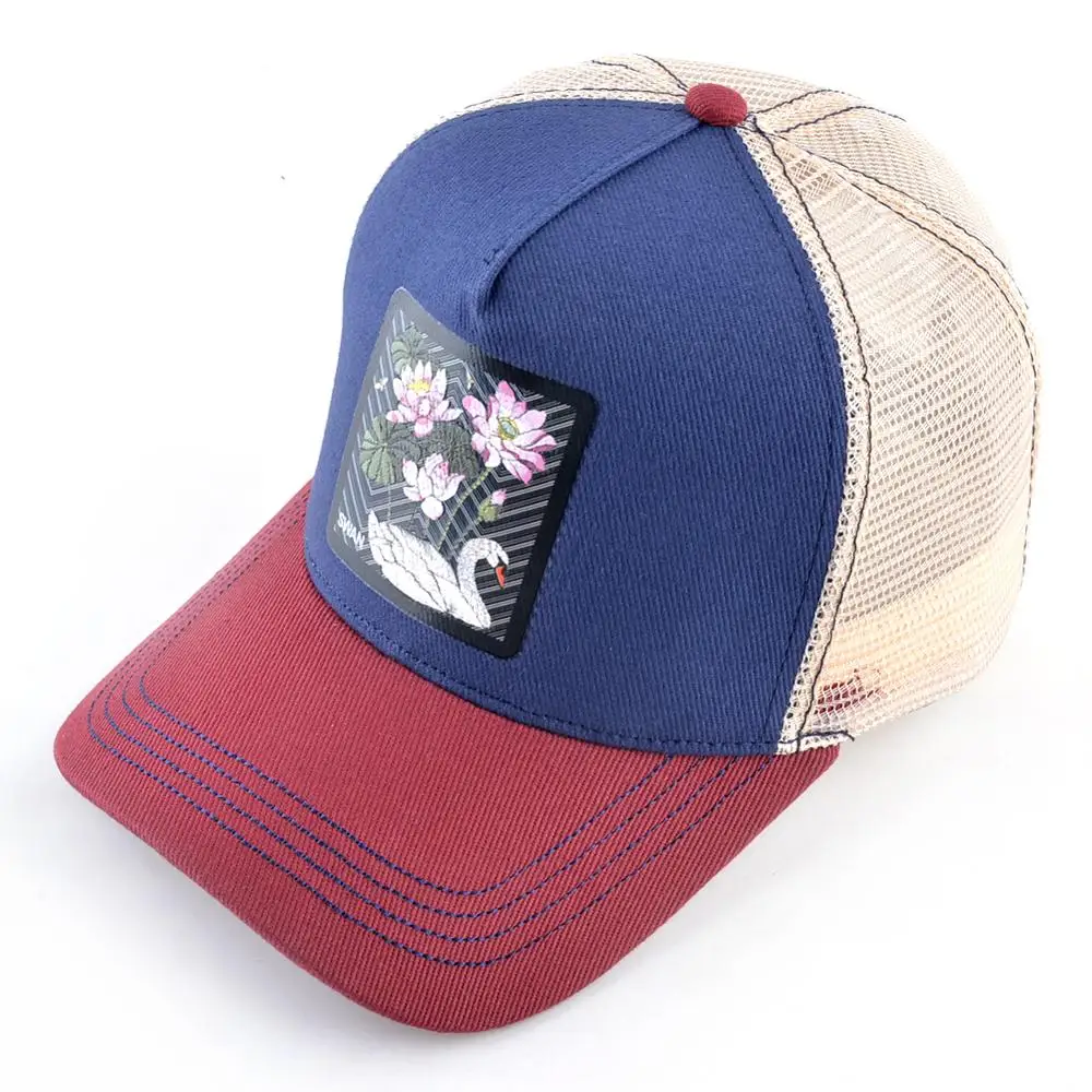 Snapback Бейсбол Кепки с патч Лебедь Для женщин регулируемые бейсбольные кепки