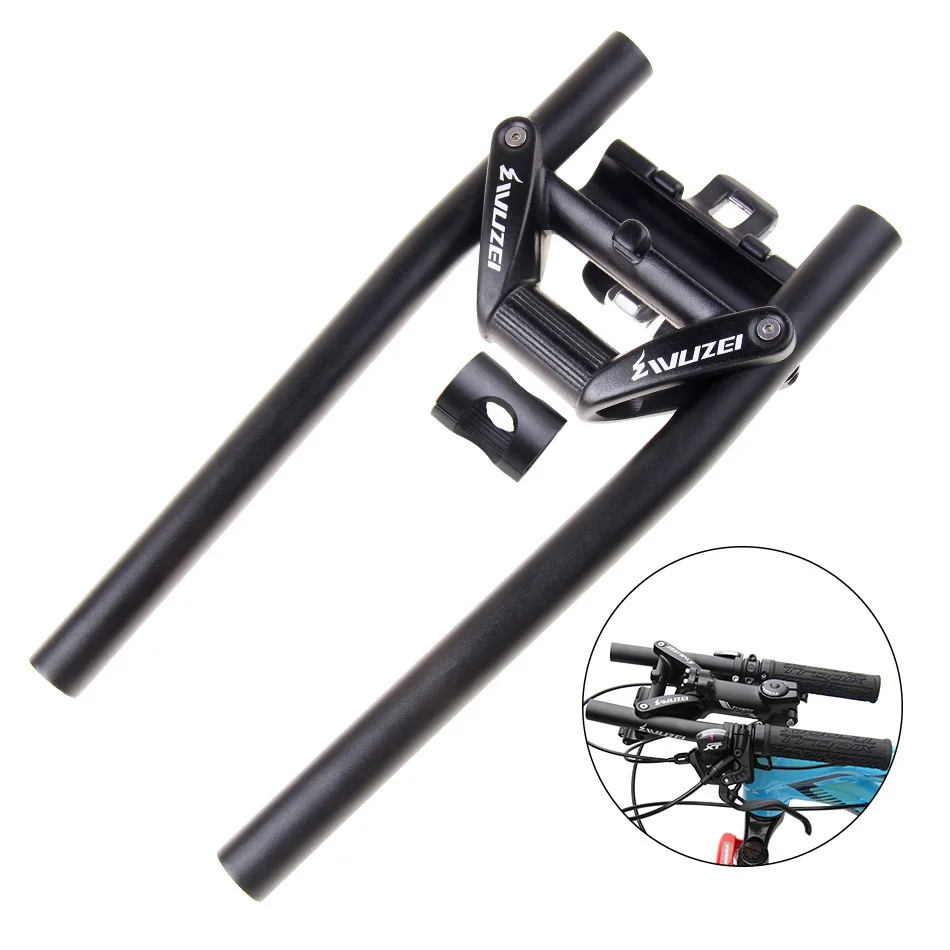 Алюминиевый сплав велосипед плоский складной руль 90 градусов матовая горная