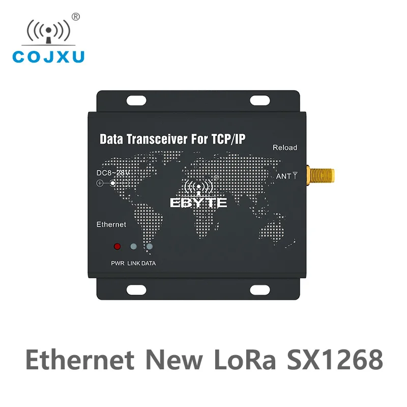

SX1268 22 дБм LoRa Ethernet беспроводной цифровой радиоприемопередатчик дальнего действия COJXU (E90-DTU 400SL22-ETH) Прозрачная передача