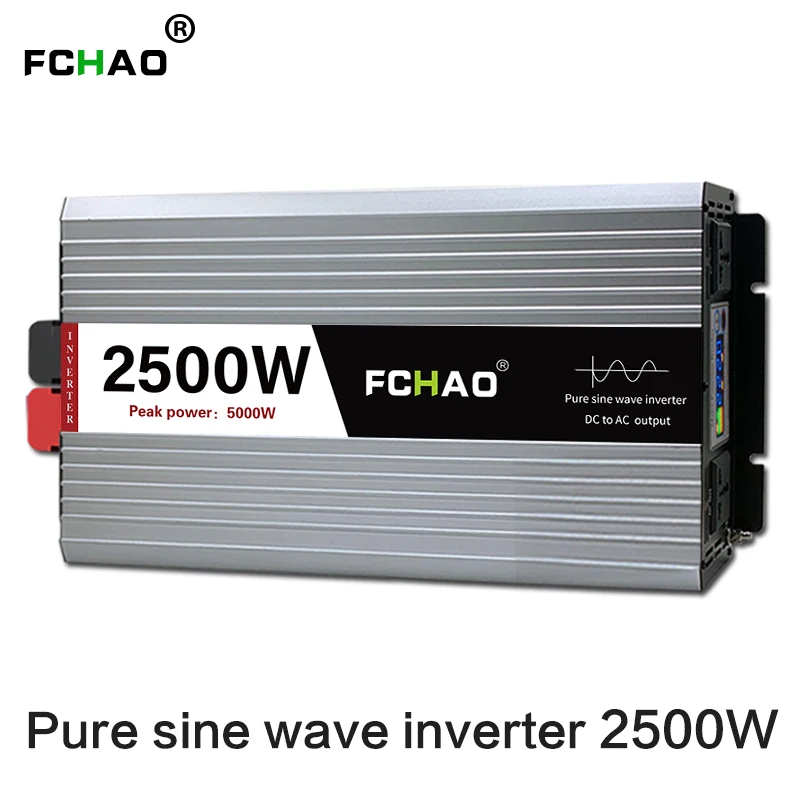 FCHAO 2500 Вт 5000 модифицированный синусоидальный преобразователь постоянного тока 12
