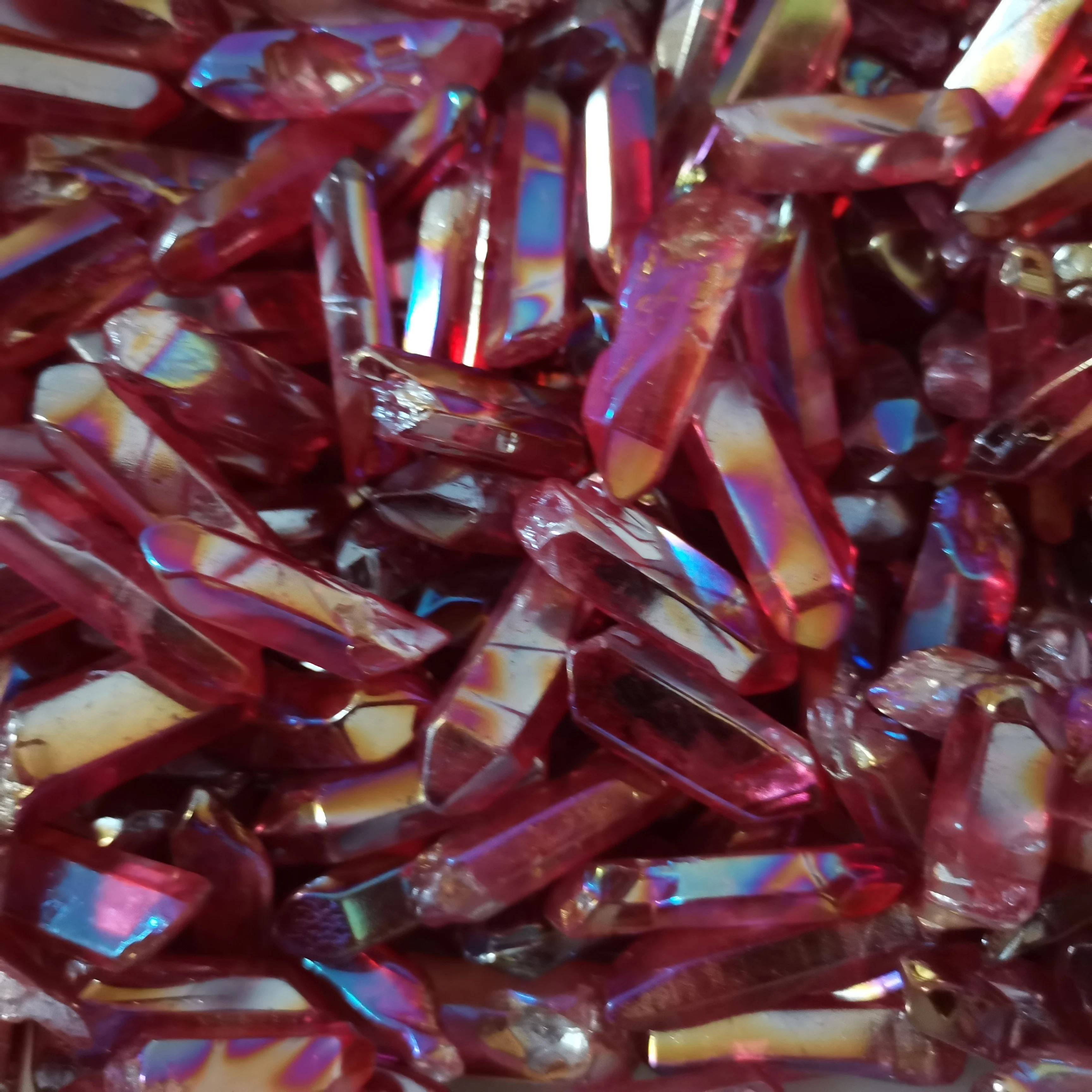 

100g Natural Crystal Quartz Healing Wand Treatment Stone Pink Crystal Column Healing Fluorite Home Decoration