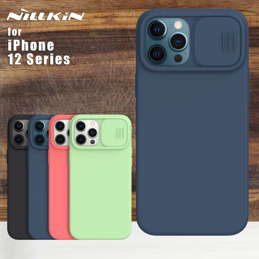 

Чехол-накладка Nillkin для iPhone 12 Pro Max, шелковистый, силиконовый, мягкий, защитный, для Apple iPhone 12 Pro 5G
