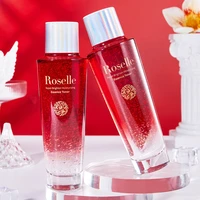 roselle repairing moisturizing essence facial toner brightens complexion fresh face shrink pores skin care product makeup lotion