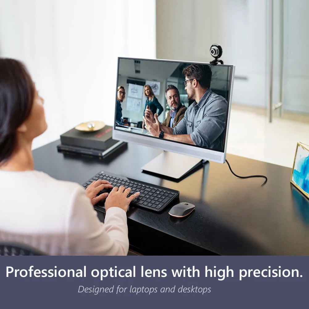 

18MP HD Webcam with Built-in Microphone Web Camera 6 LED Night USB Driver Webcam with Microphone for Win 8 7