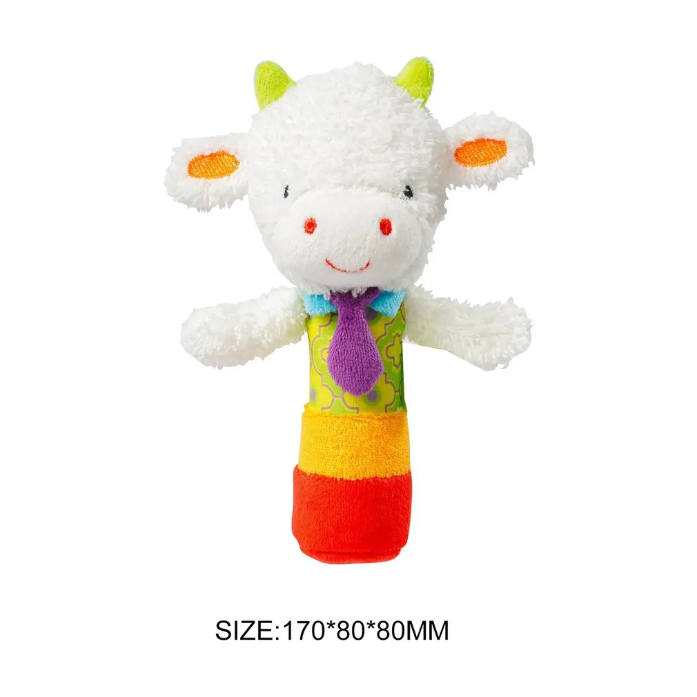 

Baby Rattles BB Sticks Soft Animal Plush Doll Crib Bed Hanging hand catches Animal Toy Doll Kids Toy