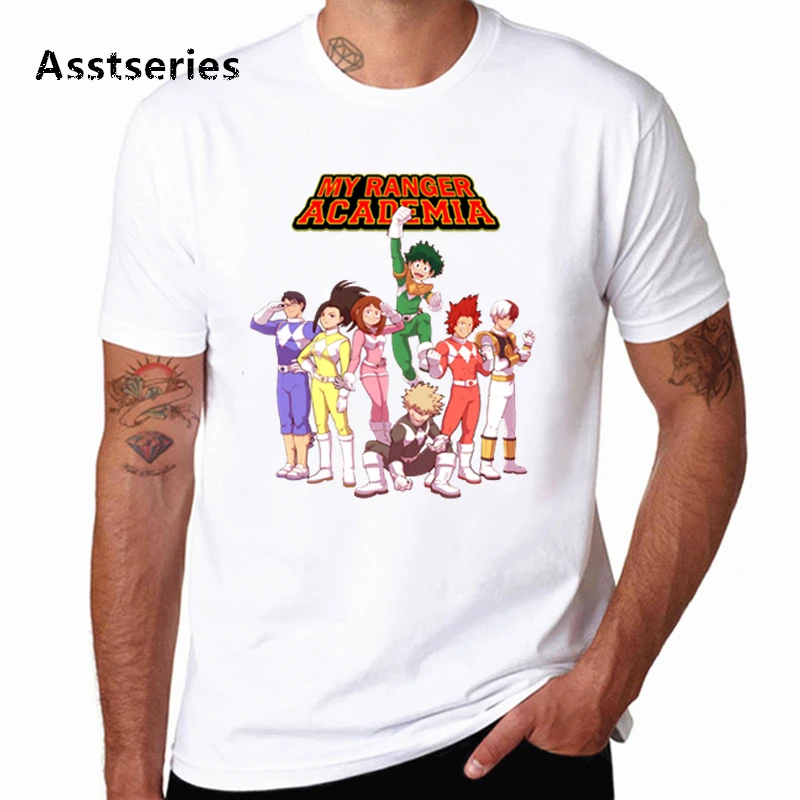 

2020 My Hero Academy T shirt Men's Fashion Print Harajuku Hip-hop Tshirt Casual Round Neck Comfortable Breathable Cool T-shirt